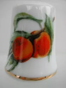 Dé à coudre de collection Thimble - LES FRUITS - LA PECHE - Imagen 1 de 1