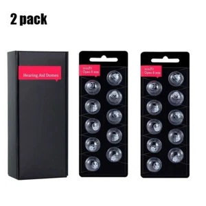 2 Confezioni Accessori Apparecchi Acustici Aperti 8mm per Oticon miniFit -20 Cupole Totali - Foto 1 di 2