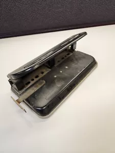 Vintage Acco Heavy Duty Three Hole punch black - Picture 1 of 6