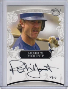 2021 Sportkings Volume 2 Silver Level On Card Autograph Robin Yount 6/10 SPP - Picture 1 of 1