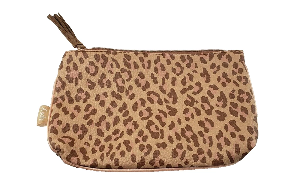 Bolso de Cosméticos Maquillaje Viaje Glamour Estampado Leopardo Guepardo Ipsy NUEVO (SOLO BOLSA) Foto 1 de 1