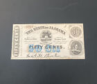 1863 50¢ Montgomery, Alabama Civil War Era Note – S/N 55075 for sale
