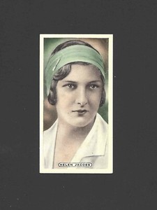 1935 Ardath Cricket Tennis & Golf Celebrities #40 HELEN JACOBS Raw - HOF - AHQY