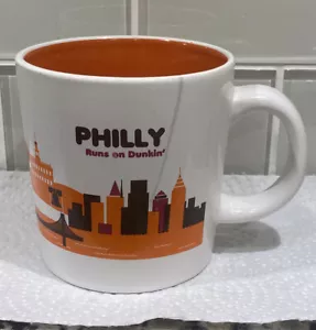 VINTAGE 2012 DUNKIN DONUTS PHILLY PHILADEPHIA COFFEE MUG CUP - Picture 1 of 6
