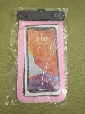 PINK Universal Waterproof Underwater Mobile iPhone Samsung Case Pouch Bag - Image 1 of 4