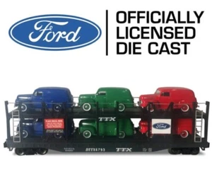 Portador automático binivel calibre O 14-3/4" con 6 camiones Ford 1948 fundidos a presión NUEVO - Imagen 1 de 4