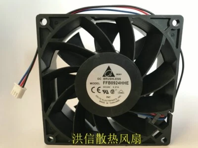 Delta 9038 FFB0924HHE 24V 0.27A 9CM 3-wire inverter cooling fan - Image 1 of 3