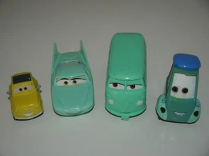 Disney Pixar Cars Bundle Flo Fillmore Guido Luigi ( 2 Pull Back ) Cars _MM6 - Picture 1 of 8
