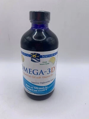 Nordic Naturals Omega - Aceite de pescado purificado 3D + Vitamina D3 8 oz líquida Limón Foto 1 de 4