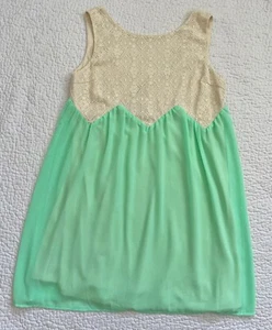 Abito Kori in pizzo nuovo con etichette verde nuovo con etichette Med donna senza maniche mini - Foto 1 di 5