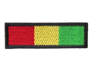 Parche a rayas rasta - Imagen 1 de 1