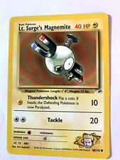 LT. SURGE’S MAGNEMITE - Gym Heroes Set - 80/132 - Common - Pokemon Card - LP