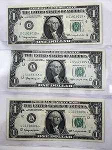 Three-1963 FRN: 1900 L* San Francisco; 1900 D* Cleveland; 1900 L San Fran $1 GEM - Picture 1 of 7