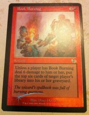 Foil Book Burning - Judgment - Magic: The Gathering - MTG