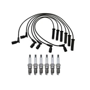 Ignition Wires & Spark Plugs for Chevrolet Silverado 1500 4.3L 2007-2013 - Picture 1 of 6