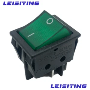 Canal R Series Rocker Switch Green Double Pole 20A 16A 125V 250V US SHIPPING - Picture 1 of 5