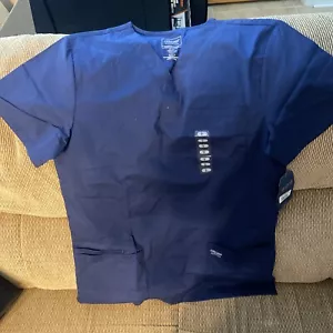 Cherokee Men’s Blue Scrub Shirt Navy Tall Medium | Medical Workwear - Picture 1 of 4
