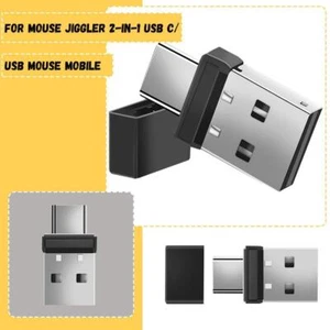 2in1 USB A and USB C Undetectable Mouse Mover,Automatic Mouse X2S2 - Picture 1 of 11