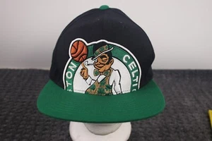 Boston Celtics Hat Cap Mitchell & Ness Adjustable NBA Flat Bill One Size Green - Picture 1 of 11