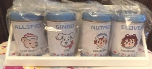 Rare 2001 Raggedy Ann, Andy, Dog, Bear  SPICE SET with Metal Stand Japan  - Picture 1 of 5