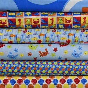 Fabric Freedom Under The Sea 100% Cotton Fabric FQ Craft Patchwork Light Blue - Picture 1 of 9