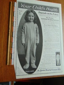 Prendas para dormir Dr. Denton 1922 - niño en la foto - revisión ilustrada - Imagen 1 de 2