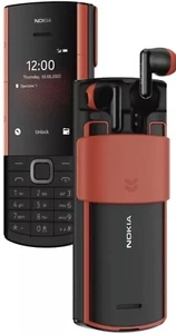 Nokia 5710 XpressAudio Dual Sim 4G Phone Wireless Earbuds Black Unlocked New - Afbeelding 1 van 5