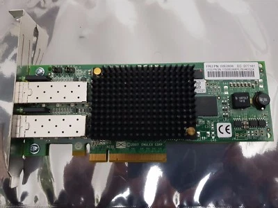 IBM 00E0806 Emulex LPE12002 Dual Port 8GFC Fibre Channel PCI-e x8 - Image 1 of 2
