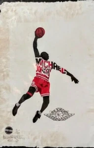 Michael Jordan, 23... Limited Edition Print Hand Signed Fairchild Paris - Picture 1 of 12