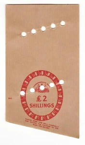 COMMONWEALTH BANK Shilling & Sixpence RETURNABLE coin wrappers to hold £2 & £1 - Bild 1 von 4