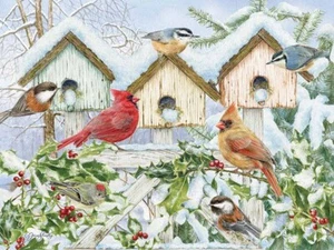 Cobble Hill Winter Chorus 275 Piece Jigsaw Puzzle - Picture 1 of 4