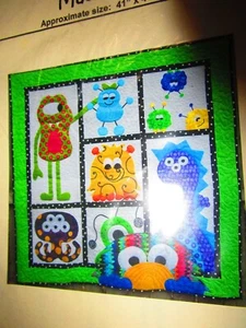 Morgan's Monster Madness Quilt Pattern (2014, J & A Stitches) FREE SHIPPING - Picture 1 of 3