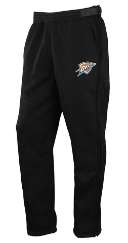 Zipway NBA Men's Oklahoma City Thunder Performance Fleece Tear-Away Pants, Black Cover