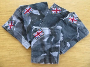 UK MOD. OPFOR Blue MTP Blanking Panels, smock, combat shirt etc, pair. Grade 1 - Picture 1 of 3