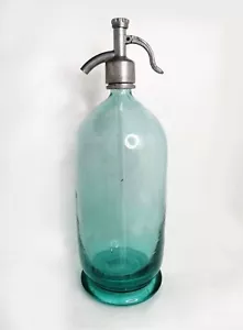 Vintage Soda Syphon 3L Glass Seltzer Bottle Carbonated Water for Cocktail Bar - Picture 1 of 6