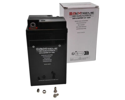 Batterie B49-6 AGM 6V 10Ah passt für BMW R 25/3 R 50 /2 R50 S R 51 R 60 69 Vespa - Bild 1 von 4