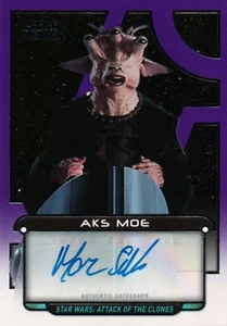 Archivos Galácticos de Star Wars, tarjeta automática ""Aks Moe"" de Marc Silk #23/25 - Imagen 1 de 2