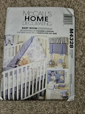 McCall's Baby Room Essentials Sewing Pattern 4328, Uncut, Out of Print - Image 1 of 4