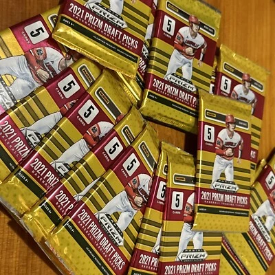 (1) 2021 Panini Prizm Draft Picks Baseball Factory Sealed Pack - 5 Cards Per - Image 1 of 4