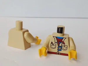 LEGO Minifigure Safari Shirt Torso Red Bandana Explorer Compass Belt Pockets - Picture 1 of 1