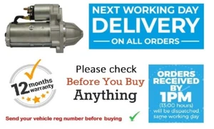 Starter Motor for Mercedes C200, C220, CLK, Sprinter 2.2 CDi 1998 to 2008 -New - Picture 1 of 12