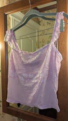 Top de encaje de malla Delia para mujer talla XL nuevo con etiquetas Foto 1 de 4