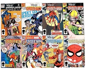 Web of Spider-Man: High Grade Lot of 8 / Marvel 1985 / NM+ Average Grade - Bild 1 von 9
