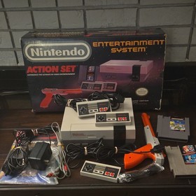 Nintendo NES Entertainment System Juego de Acci&oacute;n Consola Completo W Caja