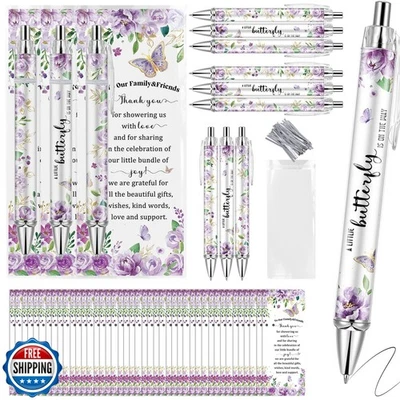 Lebsitey 50 наборов фиолетовый бабочка тема детский душ сувениры для гостей, пола  - Изображение 1 из 4