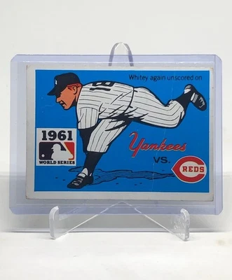 Fleer Laughlin 1968 Serie Mundial 1961 Whitey Ford #59 Rojos Yankees Roger Maris Foto 1 de 2