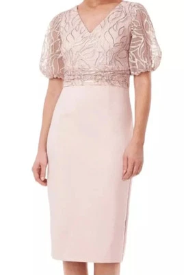 Vestido JS Collection Mujer Talla 10 Rosa Emersyn Midi Nuevo Con Etiquetas Foto 1 de 4