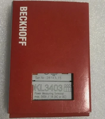 New In Box Beckhoff KL3403 PLC Module KL3403 KL3403 Free shipping - Image 1 of 4