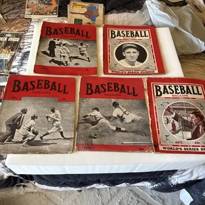 Lot Of Five 1930’s Baseball Magazine Oct33 Oct35 Mar,may,june38 - Image 1 of 4