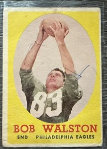 1958 Topps - Bobby Walston Philadelphia Eagles - No. 87 - Picture 1 of 2
